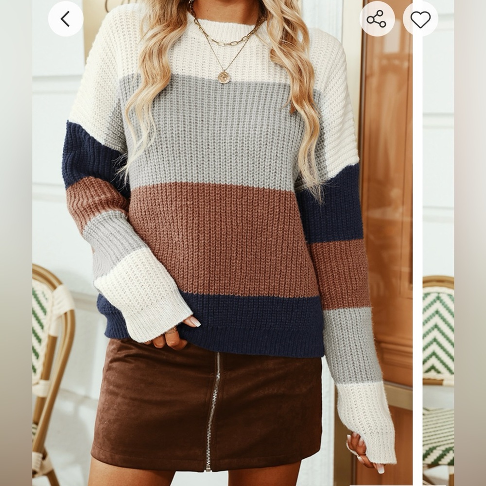 Chunky knit sweater